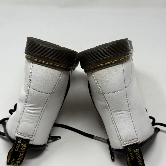 Dr Martens Zavala J Combat Boots Kids Girls Size 13 White Side Zipper Docs Doc - Picture 16 of 16